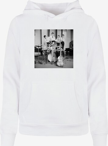 Merchcode Sweatshirt ' Ladies Beatles - Rehearsal Room' in White: front
