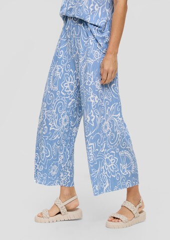 s.Oliver Wide leg Broek in Blauw: voorkant