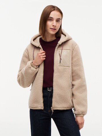 TOMMY HILFIGER Sweatjacke in Beige: Vorderseite