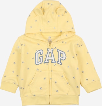 GAP Sweatjacke in Gelb: Vorderseite
