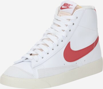 Nike SportswearVisoke tenisice 'BLAZER' - bijela boja: prednji dio