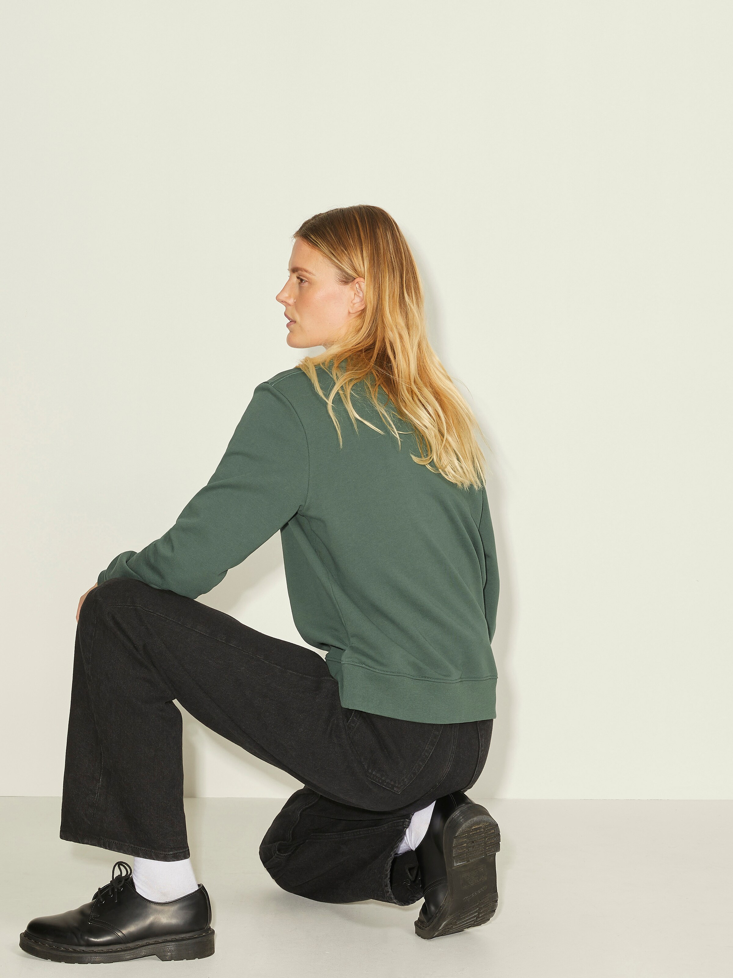 Frauen Trending JJXX Sweatshirt 'JXAYA' in Dunkelgrün - IO13108 Frauen Trending JJXX Sweatshirt 'JXAYA' in Dunkelgrün - IO13108