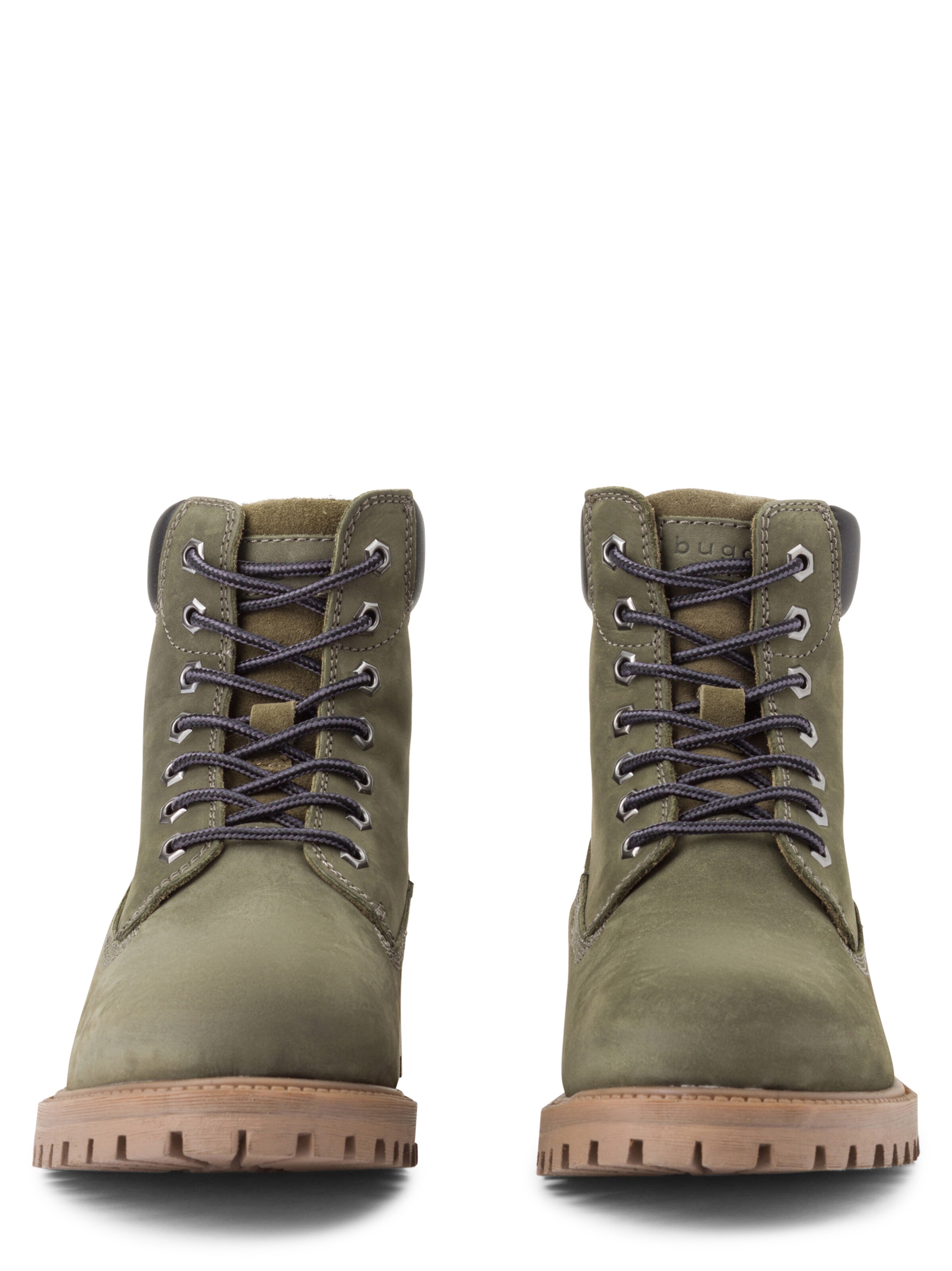 Boots stringati 'Poleman' di bugatti in verde