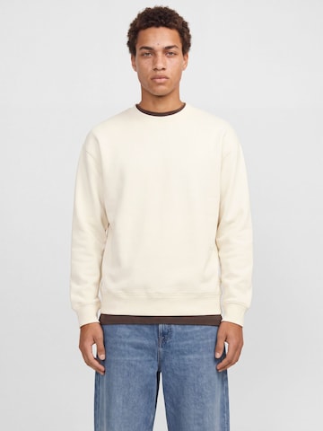 JACK & JONES - Sudadera en beige: frente