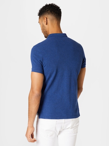 T-Shirt 'CLASSIC PIQUE' Superdry en bleu