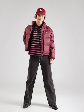 Calvin Klein Jeans Zimní bunda 'Essential' – červená