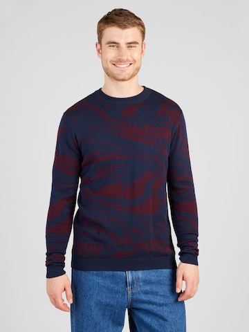 MELAWEAR Sweater 'MANAV' in Blue: front