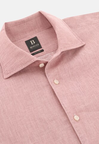 Coupe regular Chemise Boggi Milano en rose