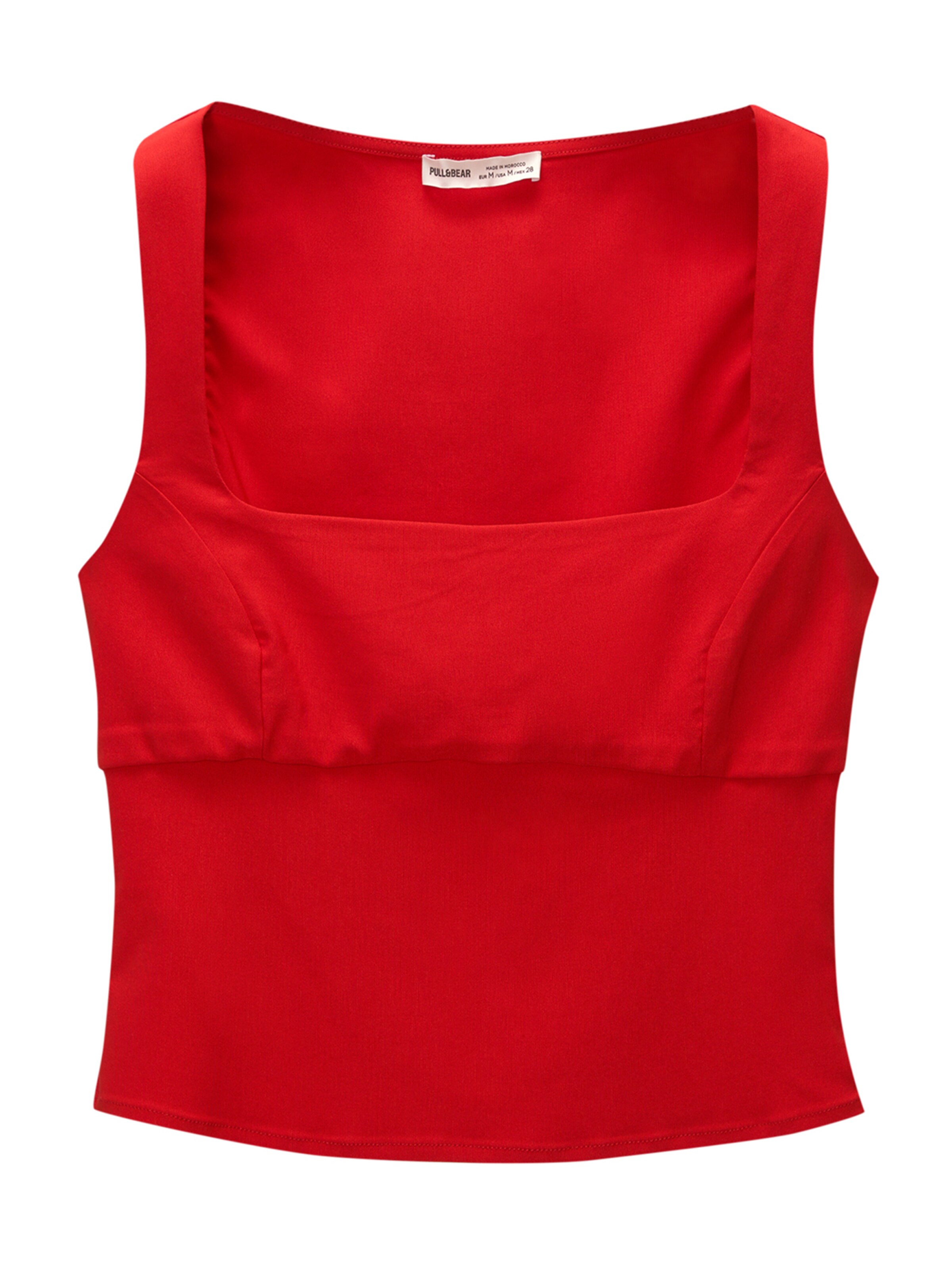 Pull&Bear Top in Rood: voorkant
