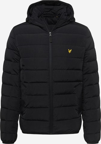 Lyle & Scott Φθινοπωρινό και ανοιξιάτικο μπουφάν σε μαύρο: μπροστά