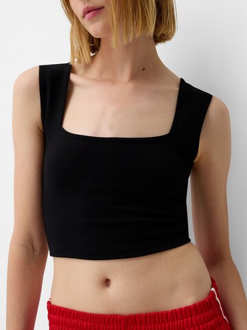 Bershka Top w kolorze czarny