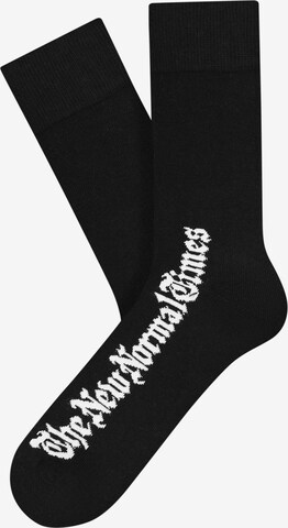 CHEERIO* Socks 'CHEERIO x EIKE NEW NORMAL TIMES' in Black: front