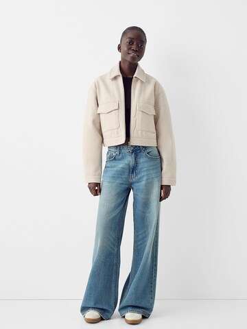 Bershka Between-season jacket in Beige