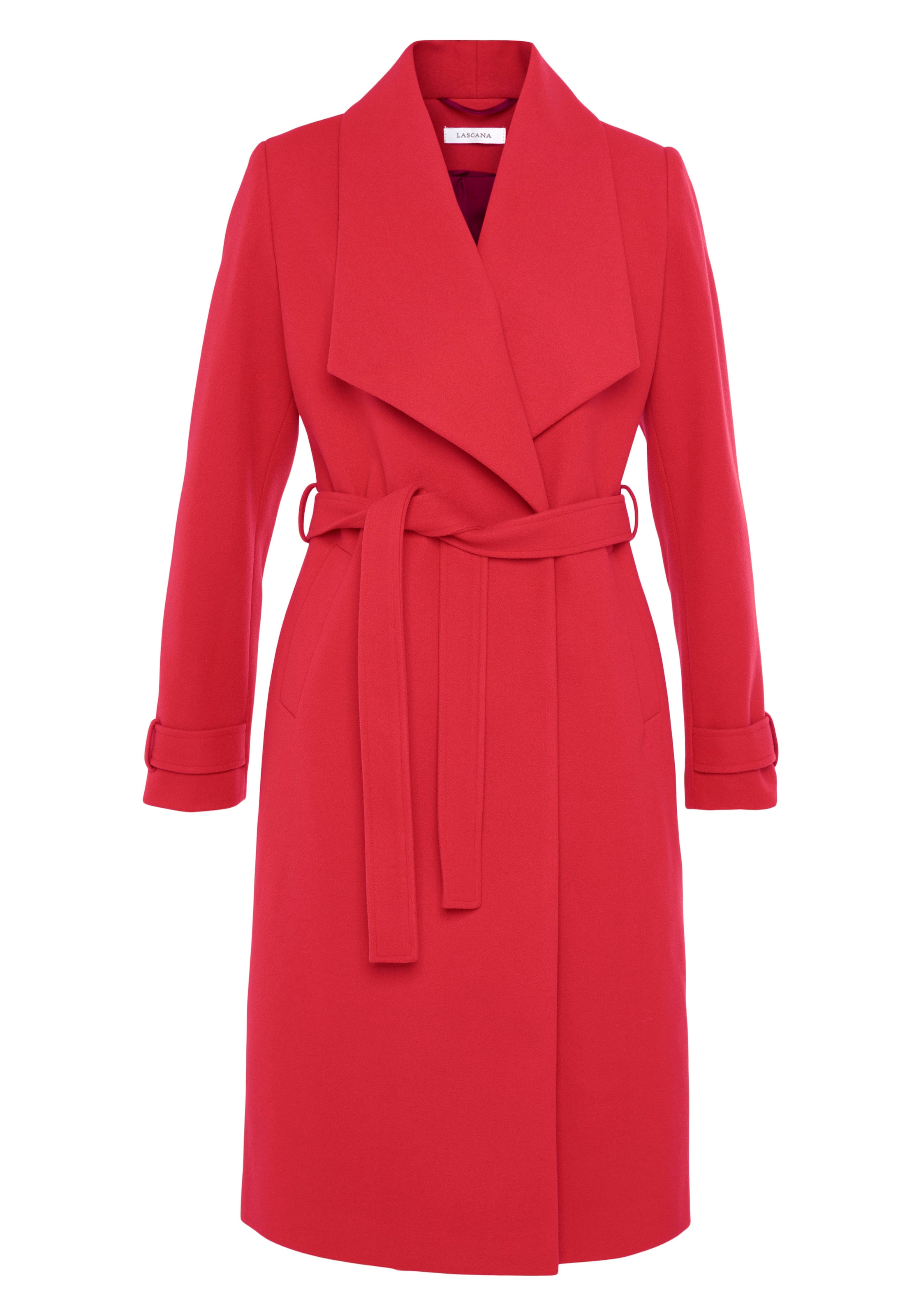 Palton de primăvară-toamnă de la LASCANA pe roșu