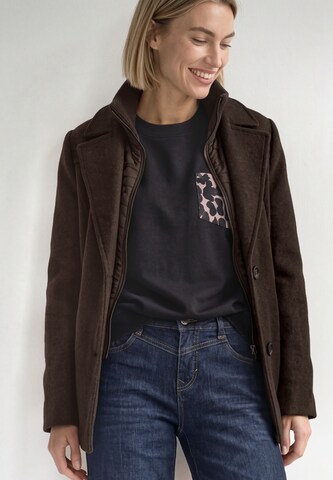 STREET ONE Between-Seasons Coat in Brown: front