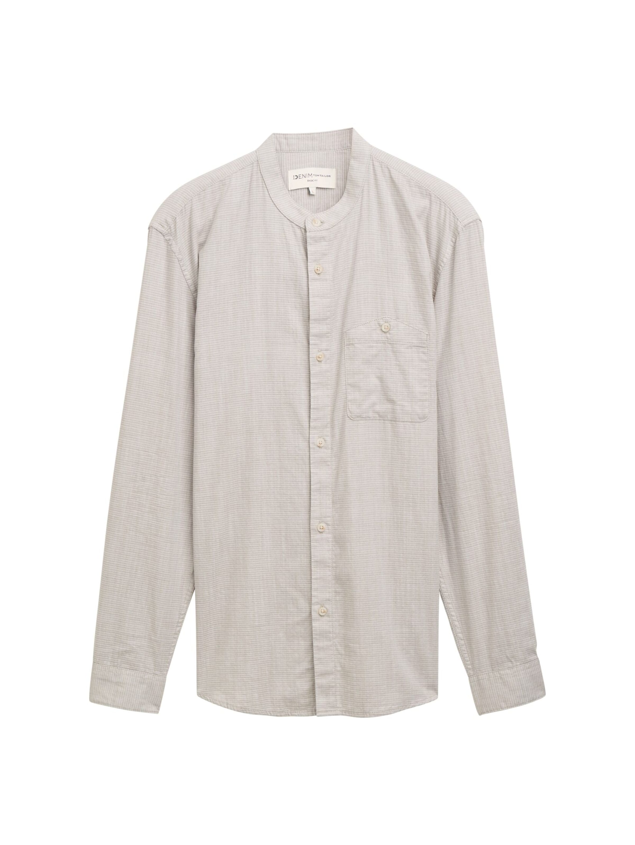 TOM TAILOR DENIM Overhemd in Groen: voorkant