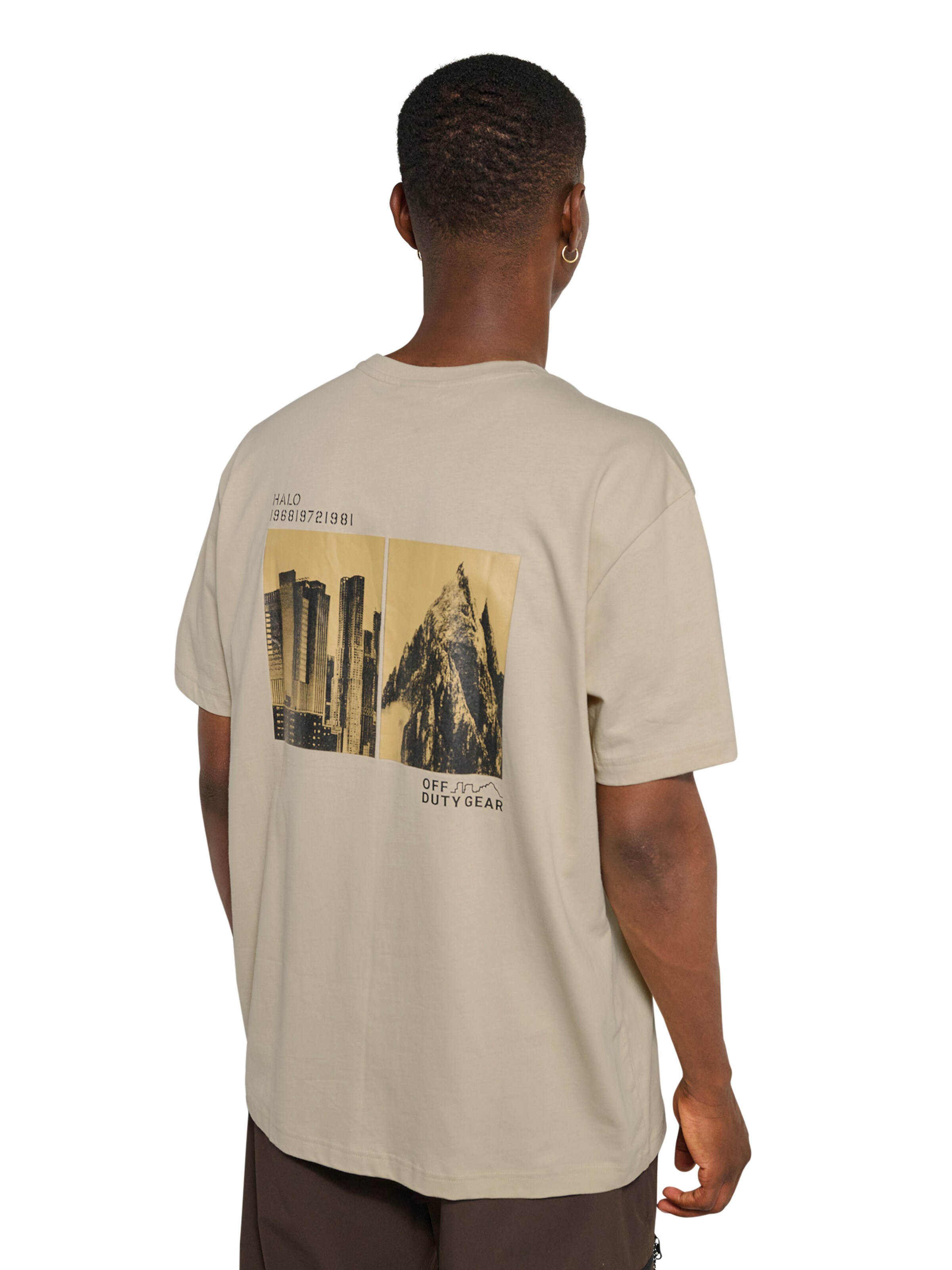 HALO T-Shirt in Grau: Vorderseite