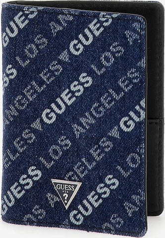 GUESS Wallet 'Mito' in Blue: front