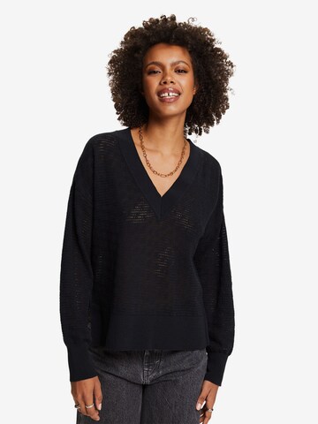 ESPRIT Sweater in Black: front