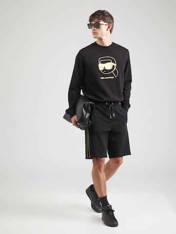 Karl Lagerfeld Normální Kalhoty – černá