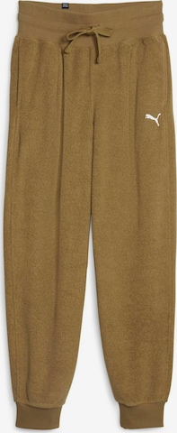 PUMA Tapered Pants in Brown: front