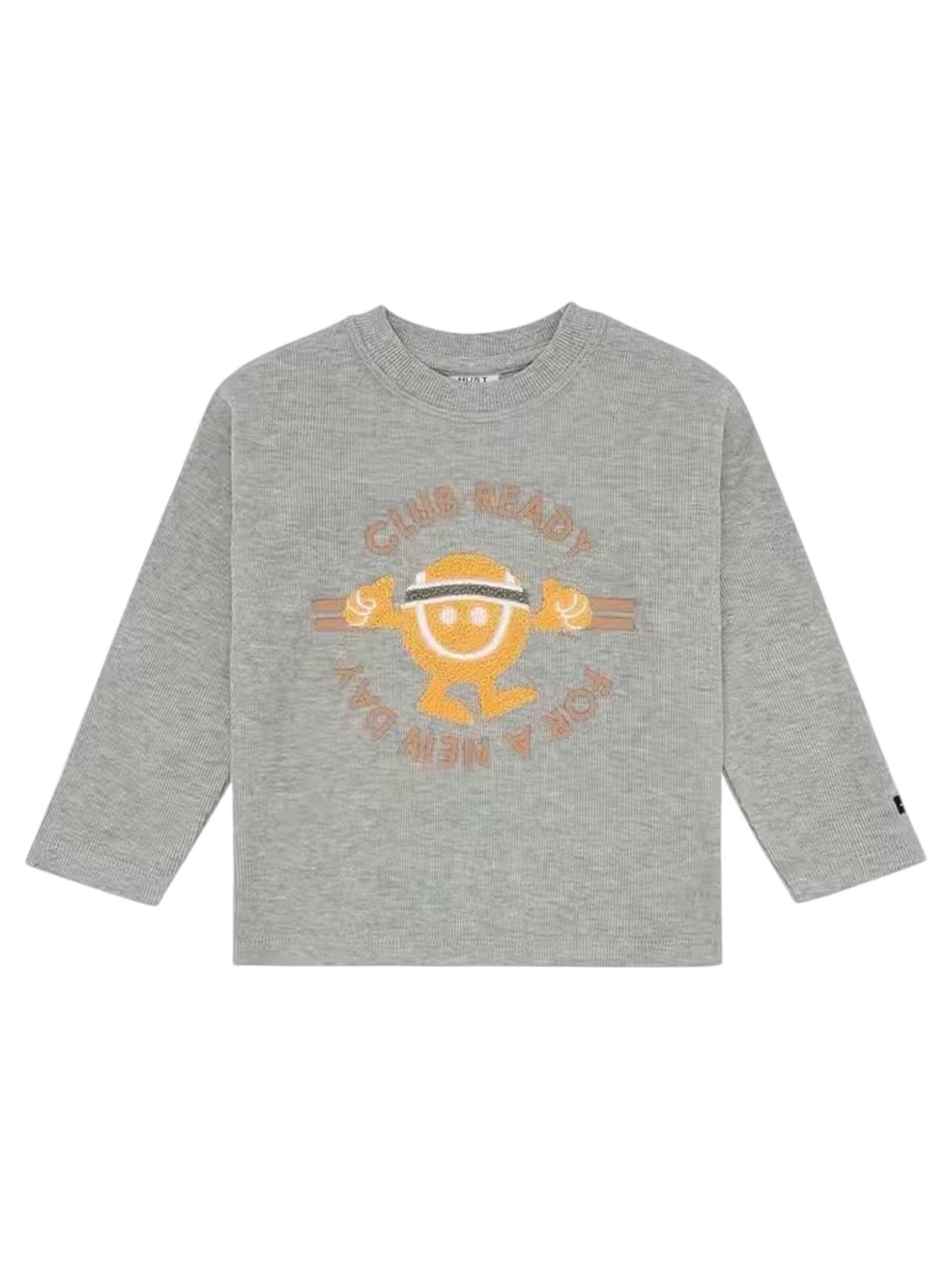Hust & Claire Shirt 'Hust & Claire Langarmshirt HCSune Tennis'‌‌‌‌‌‌‌‌ in Grau: Vorderseite