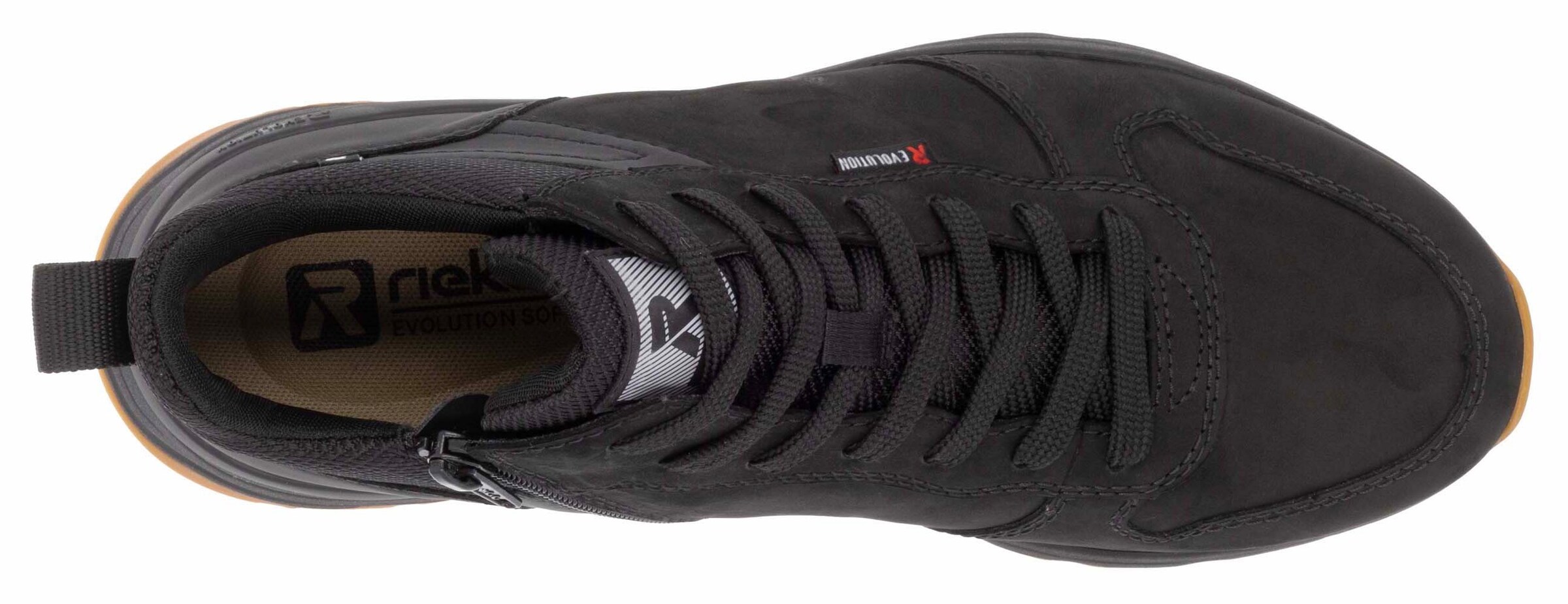 Rieker Sport Sneakers hoog in Zwart