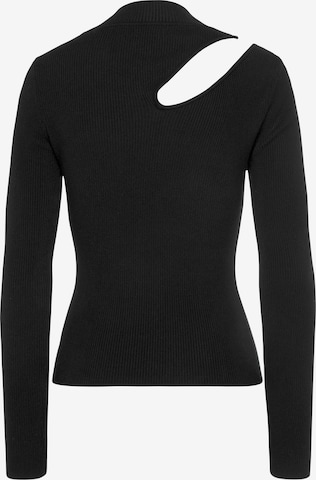 LASCANA Pullover in Schwarz