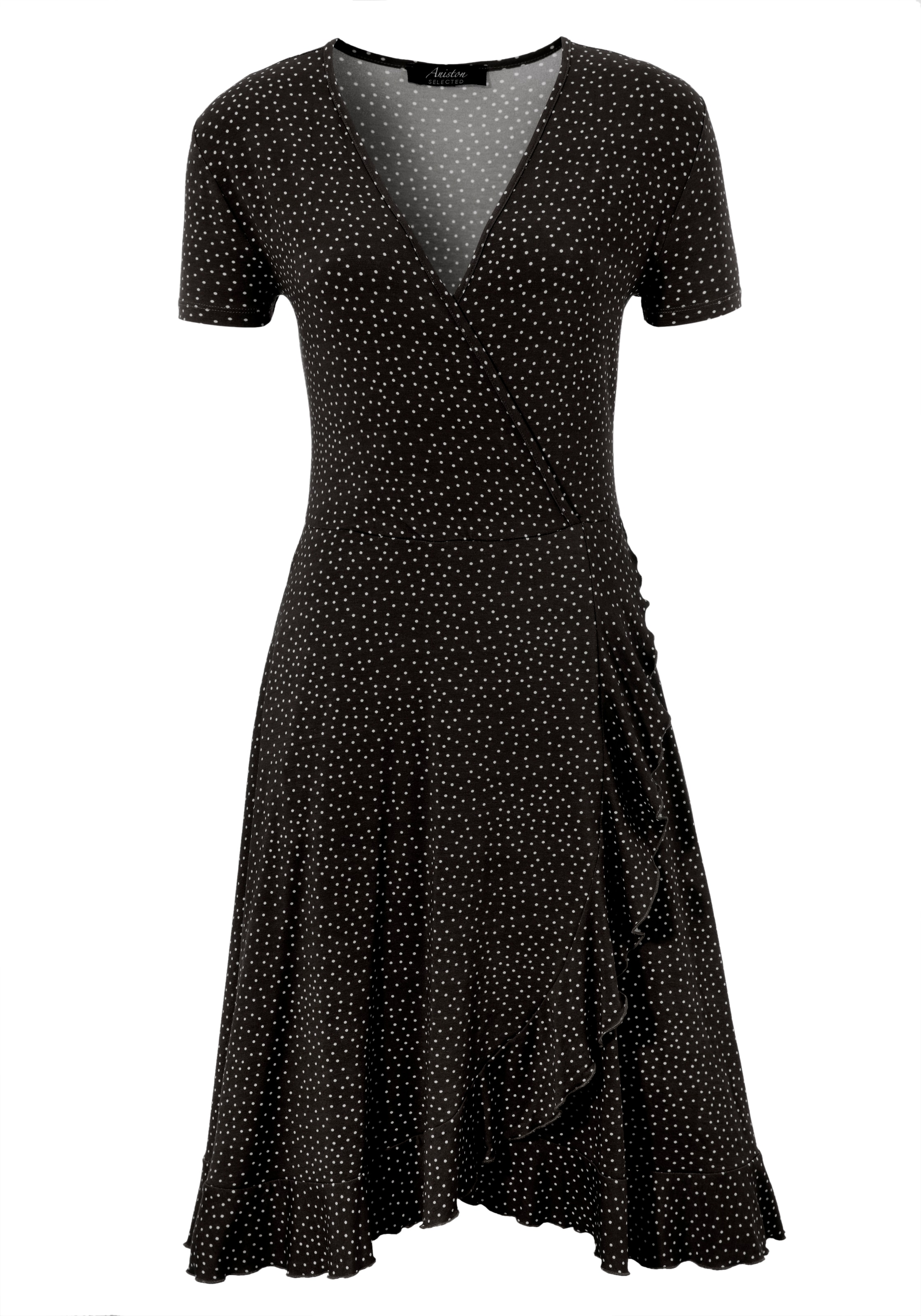 Aniston SELECTED Sommerkleid in Schwarz: Vorderseite