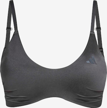 ADIDAS PERFORMANCE Sports bra 'OPT ESS' in Grey: front