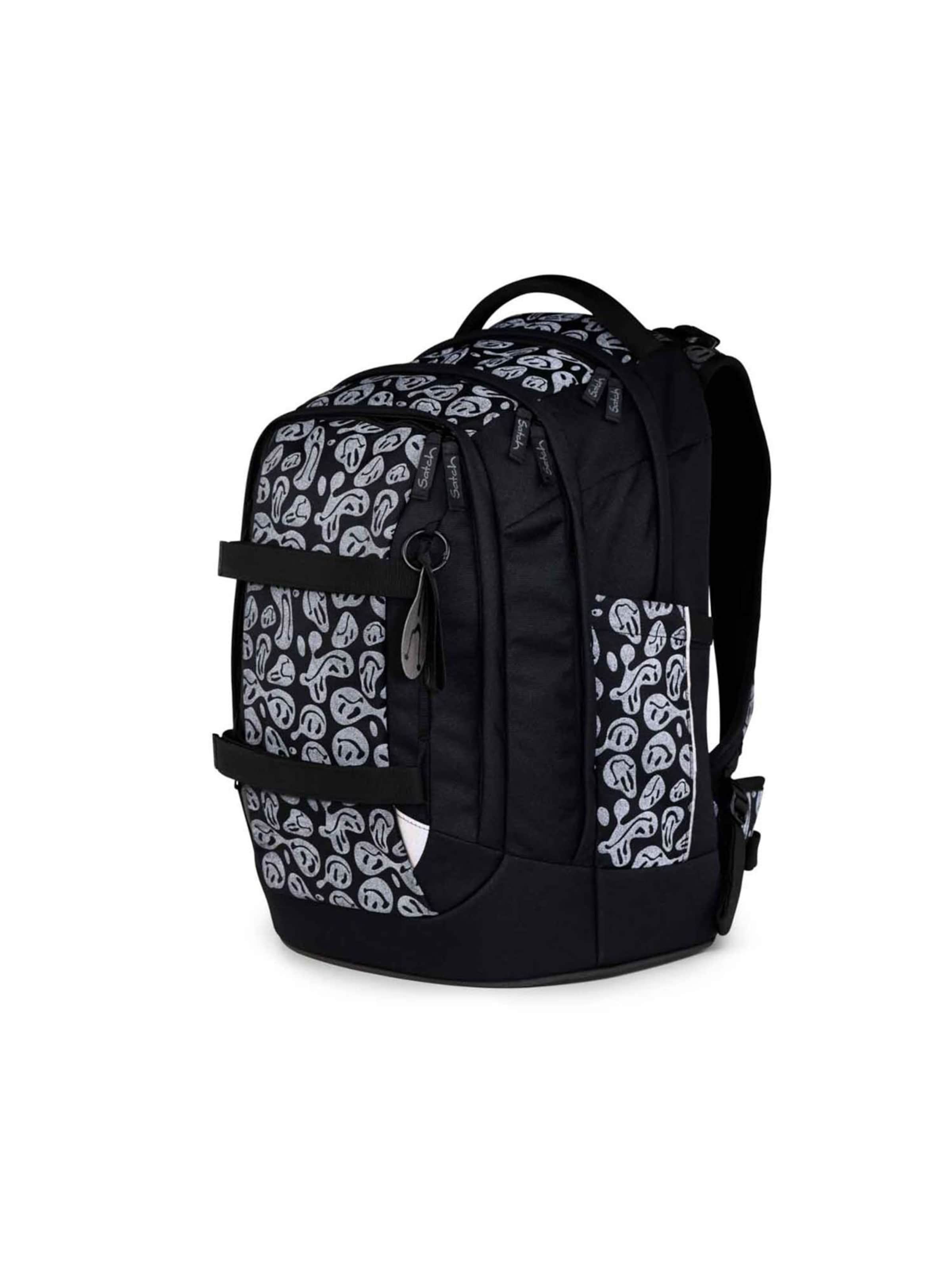 Satch Rugzak 'Blurry Faces Special Edition' in Zwart