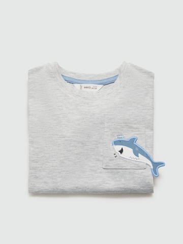 MANGO KIDS Shirt 'SHARK' in Grey