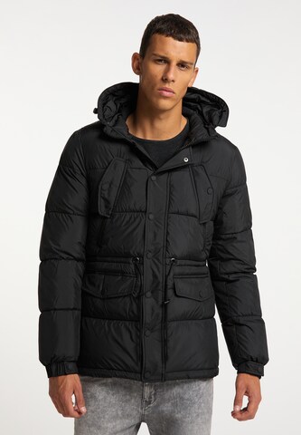 TUFFSKULL Winter Jacket in Black: front