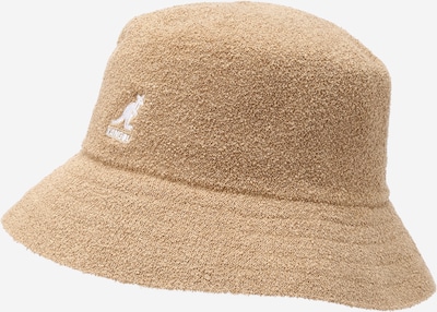 Pălărie KANGOL pe maro cămilă / alb, Vizualizare produs