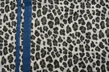 styleBREAKER Schal 'Weicher Schal mit Leoparden Print und Streifen' in Grün