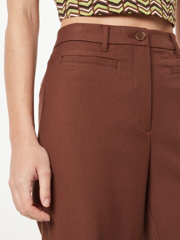 Wide Leg Pantalon à plis Monki en marron