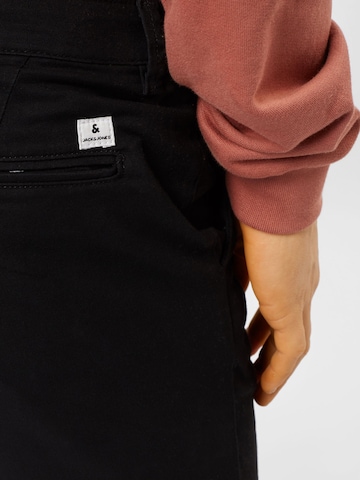 JACK & JONES Normální Chino kalhoty 'Marco Dave' – černá