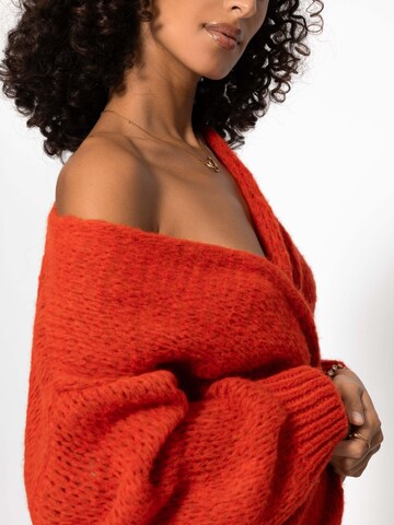 SASSYCLASSY Oversized Cardigan in Red