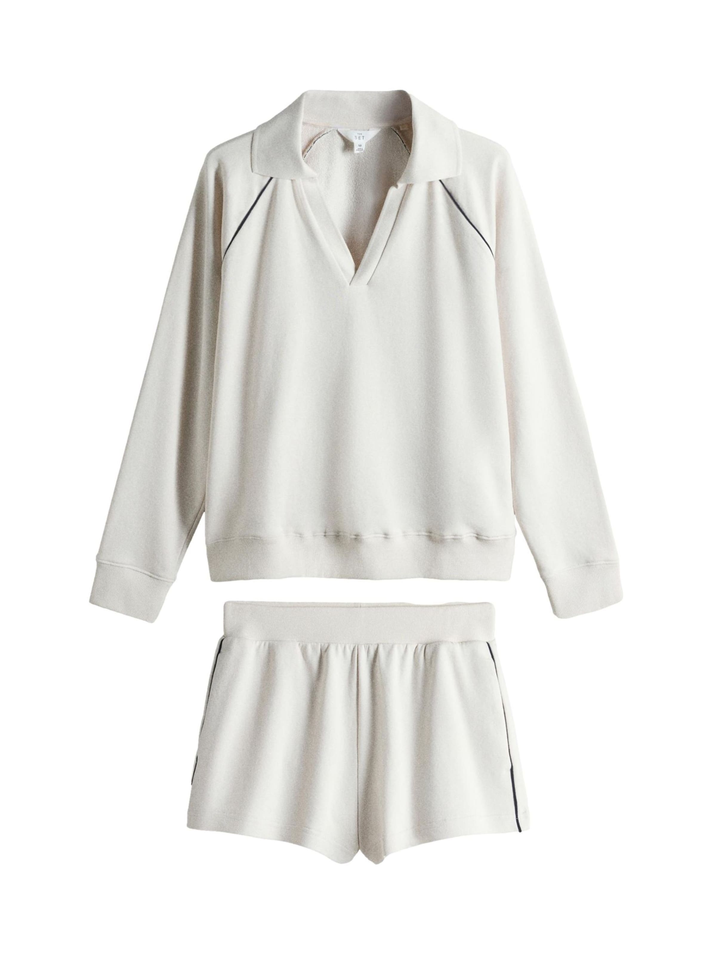 Survêtement The Set en beige : devant