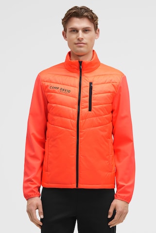 Veste mi-saison CAMP DAVID en orange : devant