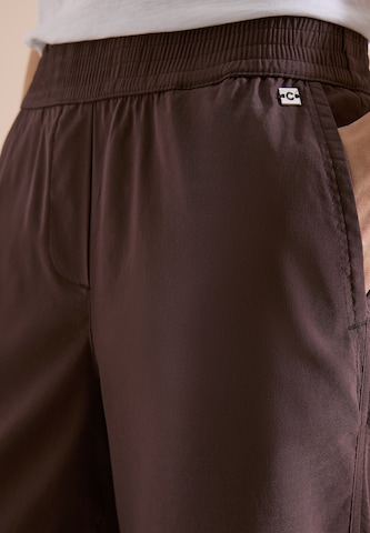 CECIL Wide Leg Hose 'Neele' in Braun
