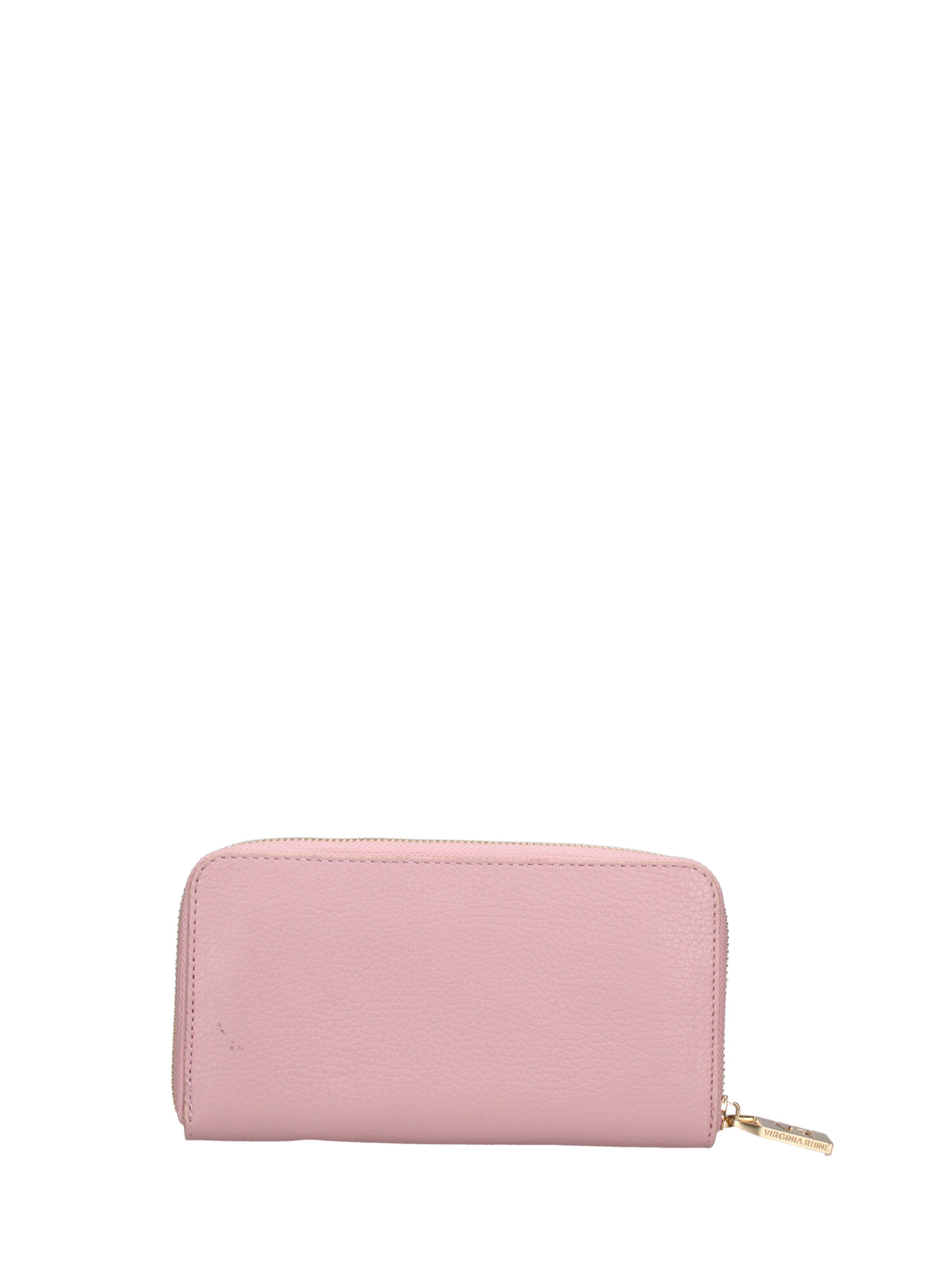 Portamonete 'Portafoglio donna pelle dollaro con zip 20x10 cm' di Virginia Rhinè in rosa