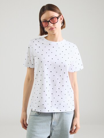 Hailys - Camiseta 'Ka44ro' en blanco: frente