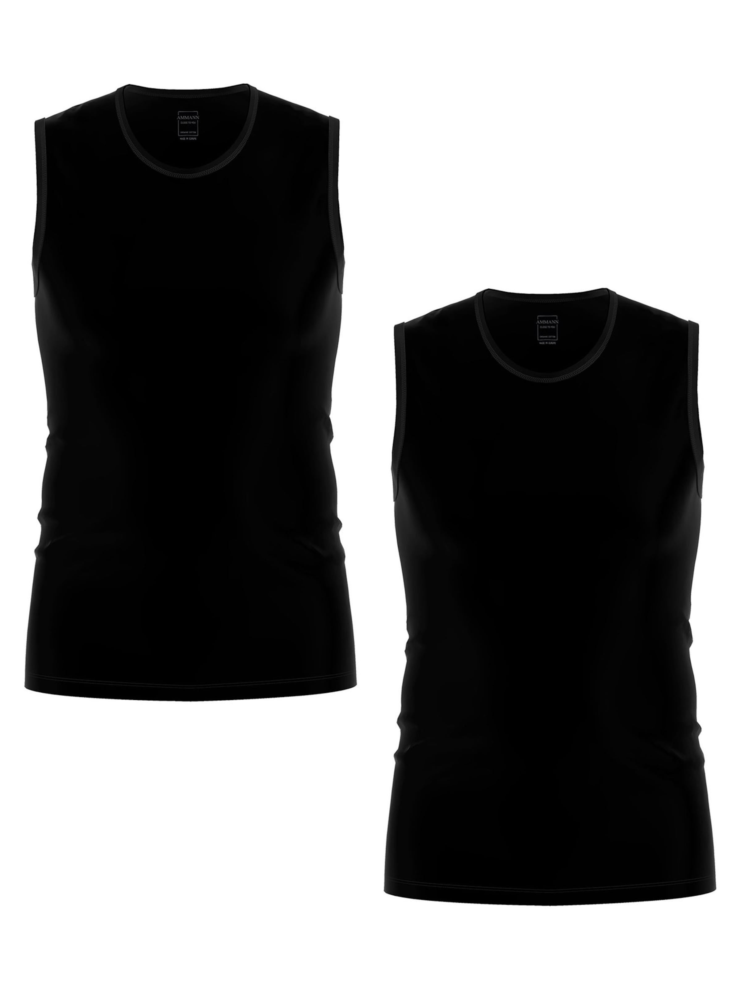 Maillot de corps ' Close To You ' Ammann en noir : devant