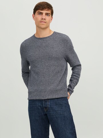 JACK & JONES Sweater in Blue: front