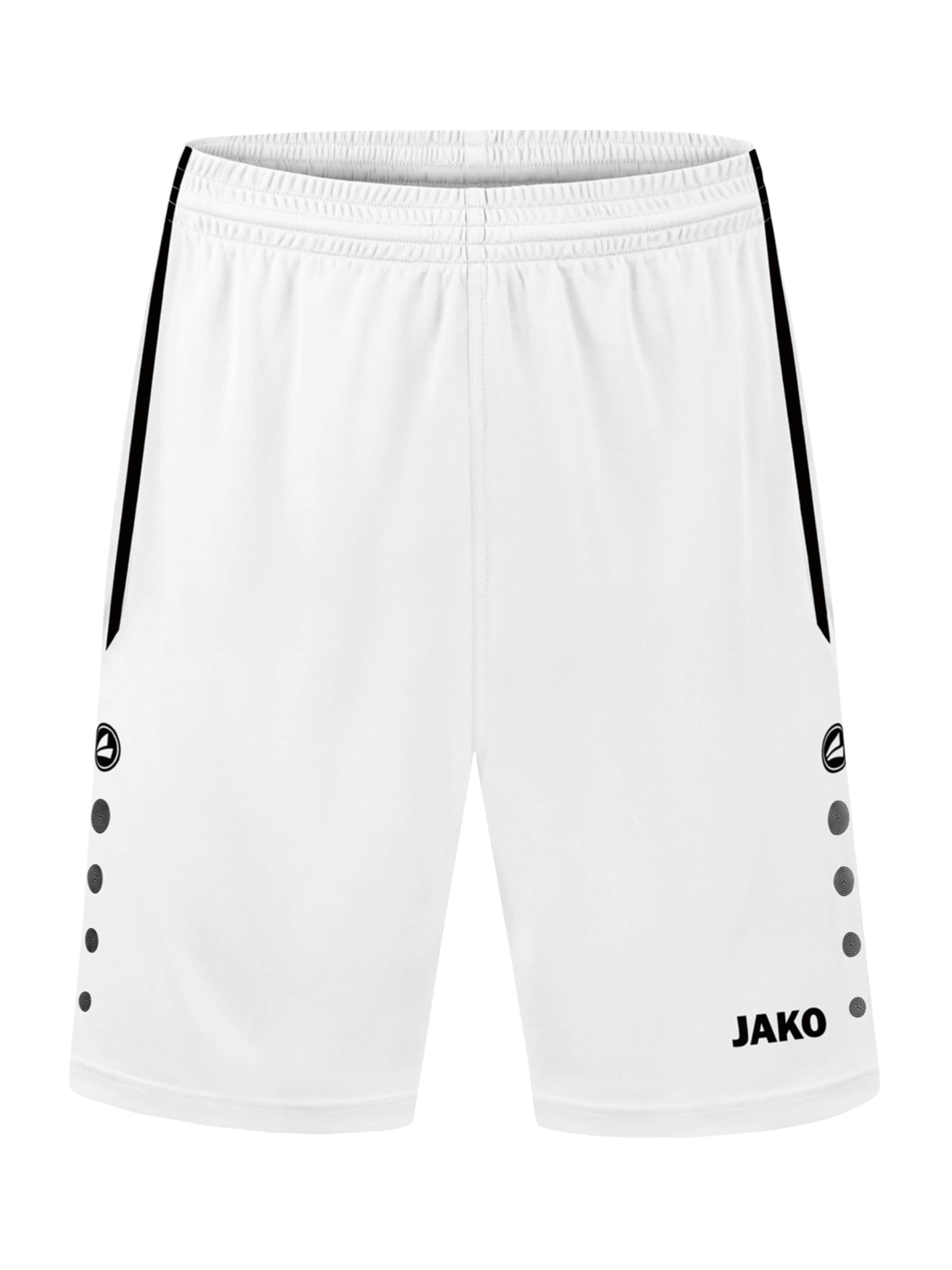 JAKO Sportshorts in Weiß: Vorderseite