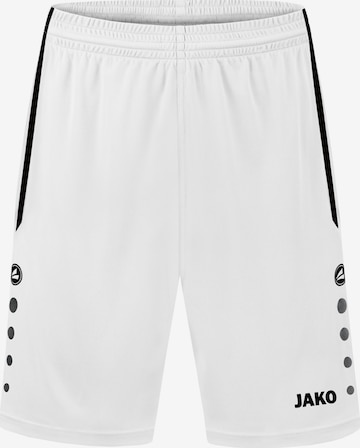 JAKO Workout Pants in White: front