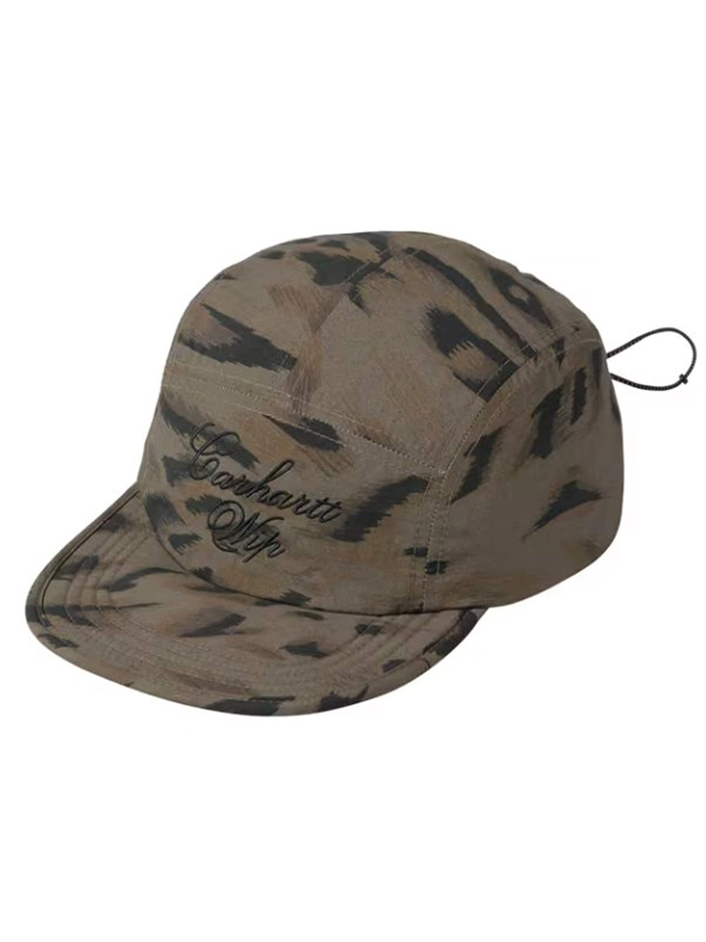 Carhartt WIP Hat 'TRAVON CAP CYPRESS / BLACK' in Black: front