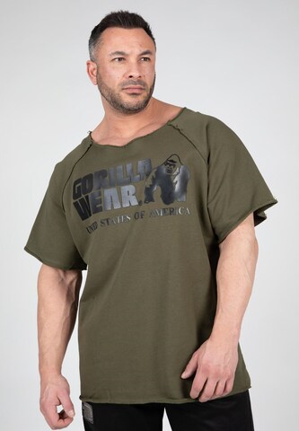 Gorilla Wear Performance shirt 'Classic' in Green: front