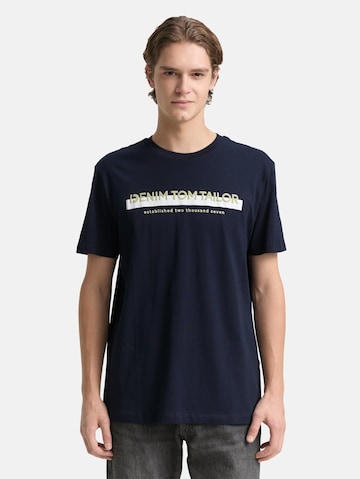 TOM TAILOR DENIM - Camiseta en azul: frente